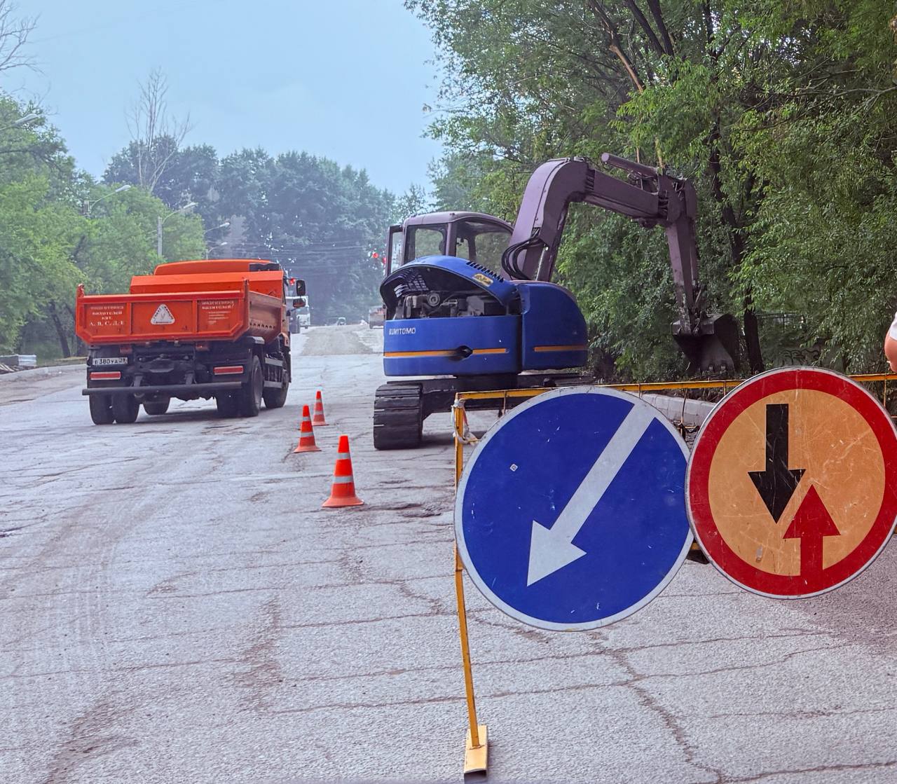 Дорогу по ул. Чехова в Белогорске приводят в порядок